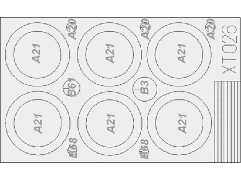 T-72 wheels 1/35 - Tamiya - maski - zdjęcie 1 T-72 wheels 1/35 - Tamiya - maski - zdjęcie 1