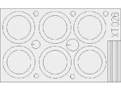  T-72 wheels 1/35 - Tamiya - maski - zdjęcie 3