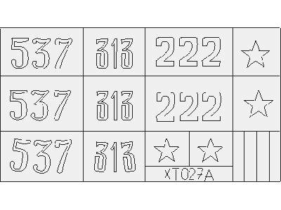  IS-2 Model 1943 Markings 1/35 - maski - zdjęcie 1