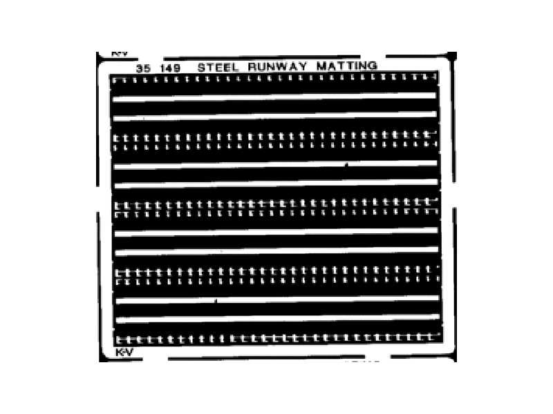 Steel Runway Matting 1/35 - Universal - blaszki - zdjęcie 1 Steel Runway Matting 1/35 - Universal - blaszki - zdjęcie 1