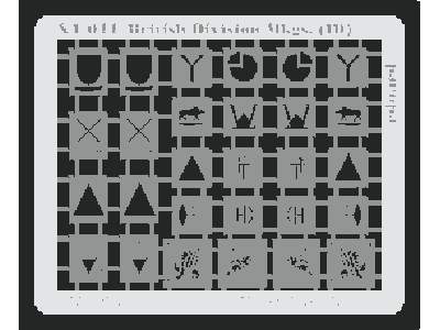  British Division Mkgs (Infantry) 1/35 - maski - zdjęcie 1