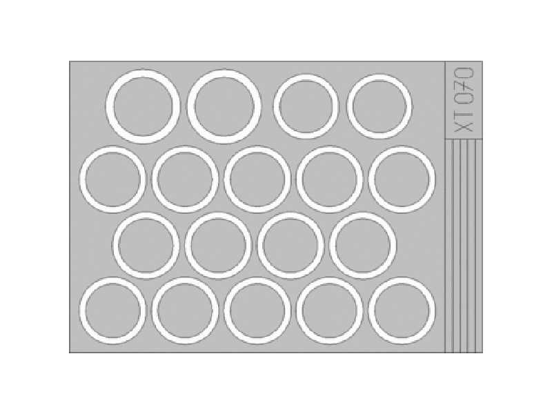  Sd. Kfz.251 wheel mask 1/35 - Tamiya - maski - zdjęcie 1