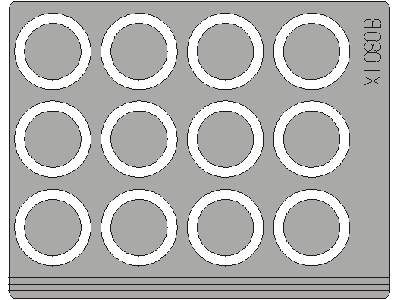  Sd. Kfz.7/1 wheel mask 1/35 - Tamiya - maski - zdjęcie 3