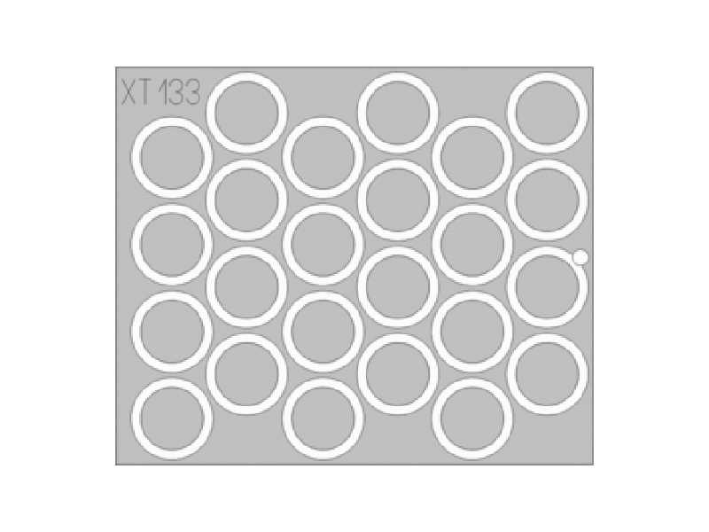 M-4A3 Sherman wheel masks 1/35 - Italeri - maski - zdjęcie 1 M-4A3 Sherman wheel masks 1/35 - Italeri - maski - zdjęcie 1