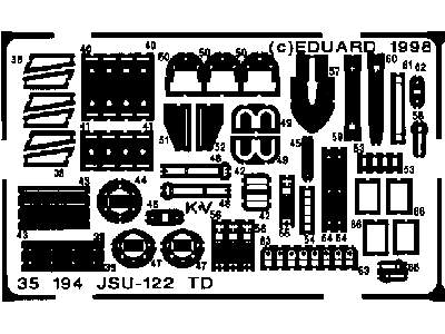  ISU-122TD 1/35 - Dragon - blaszki - zdjęcie 3