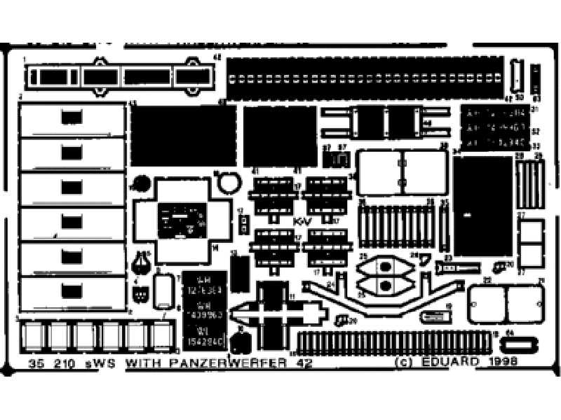  sWS with Panzerwerfer 42 1/35 - Italeri - blaszki - zdjęcie 1