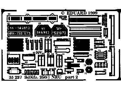  Sd. Kfz.250/1 NEU 1/35 - Dragon - blaszki - zdjęcie 3