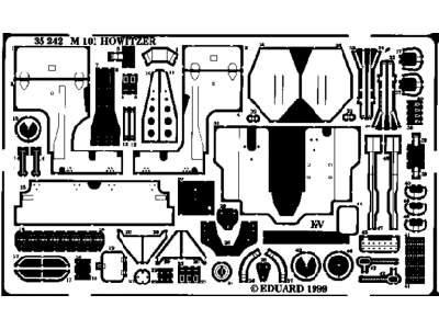  M-101 Howitzer 1/35 - Italeri - blaszki - zdjęcie 1