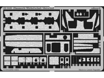  Zimmerit Wirbelwind/ Ostwind 1/72 - Hasegawa - blaszki - zdjęcie 1