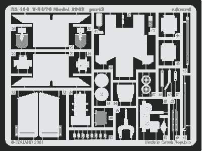  T-34/76 Model 1942 1/35 - Tamiya - blaszki - zdjęcie 3