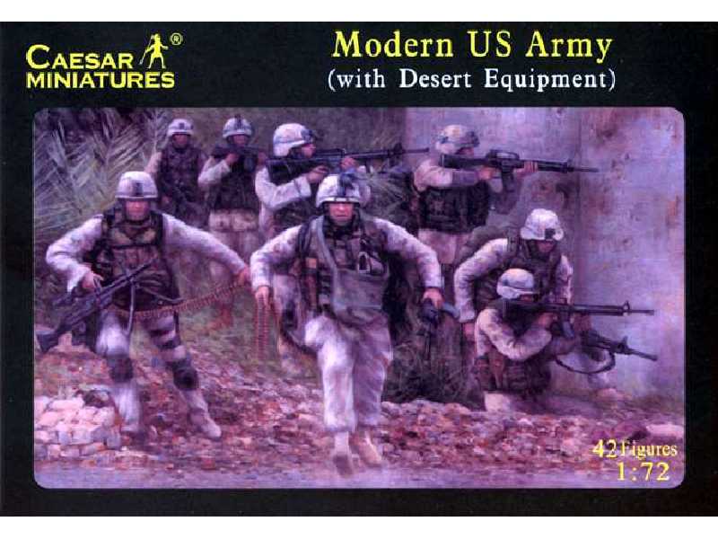 Współcześni amerykańscy żołnierze z wyposażeniem pustynnym - zdjęcie 1