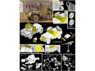 Jeep opancerzony 1/4 Ton 4x4 Truck z karabinem maszynowym - zdjęcie 2