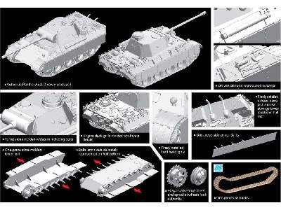 Czołg Pantera Sd.Kfz.171 Panther Ausf.D wczesna produkcja - zdjęcie 2