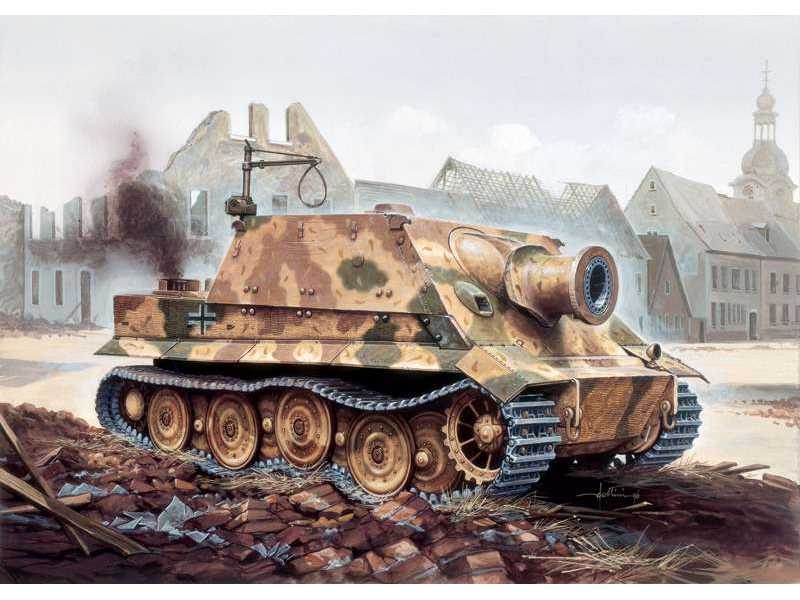 38 cm RW 61 auf Sturmmorser Tiger - działo pancerne - zdjęcie 1 38 cm RW 61 auf Sturmmorser Tiger - działo pancerne - zdjęcie 1