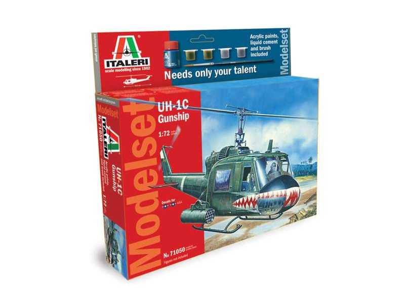 UH-1C Gunship - z farbkami i klejem - zdjęcie 1 UH-1C Gunship - z farbkami i klejem - zdjęcie 1