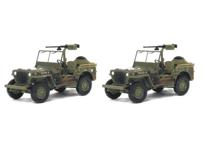 1/4 Ton 4x4 Truck w/.50cal Heavy Machine Gun (Twin Pack) - zdjęcie 1 1/4 Ton 4x4 Truck w/.50cal Heavy Machine Gun (Twin Pack) - zdjęcie 1