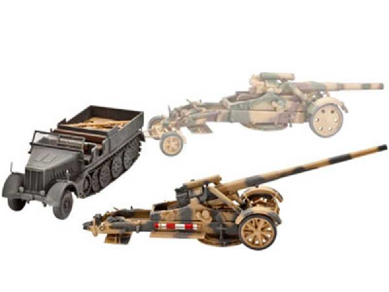 21cm moździerz 18 / 17cm Kanone 18 & Sd.Kfz.9 FAMO - zdjęcie 1