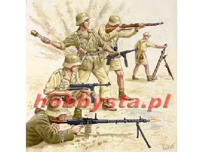 Figurki German Afrika Corps WWII - zdjęcie 1