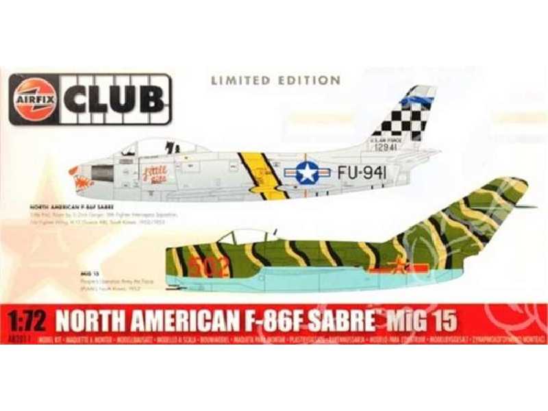 F-86 Sabre vs MiG-15 Korea - Airfix Club - edycja limitowana - zdjęcie 1