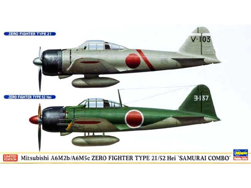 Mitsbshi A6m2b/A65c Zero Samuri - 2 Modele - zdjęcie 1 Mitsbshi A6m2b/A65c Zero Samuri - 2 Modele - zdjęcie 1