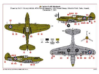 Zestaw Curtiss P-40B Warhawk i Mitsubishi Zero - zdjęcie 3