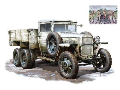 GAZ-AAA ciężarówka model 1943 z figurkami - zdjęcie 1