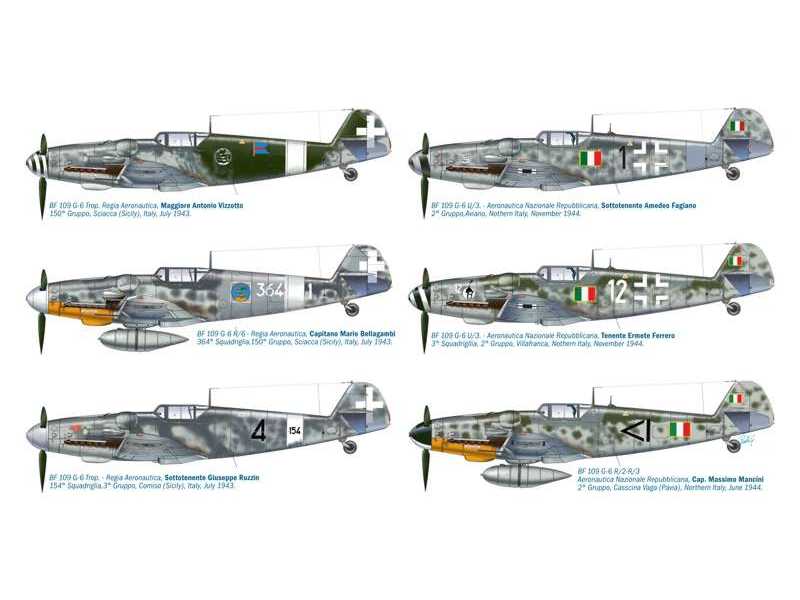 Messerschmitt BF 109 G-6 Italian ACES - zdjęcie 1 Messerschmitt BF 109 G-6 Italian ACES - zdjęcie 1
