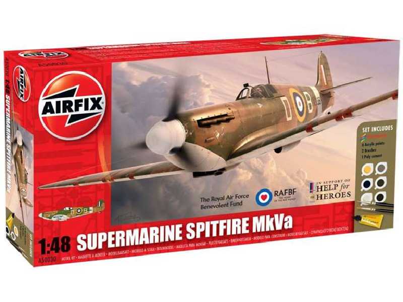 Supermarine Spitfire MkVa - Douglas Bader - zestaw podarunkowy - zdjęcie 1 Supermarine Spitfire MkVa - Douglas Bader - zestaw podarunkowy - zdjęcie 1