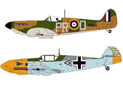 Spitfire Mk IA / Messerschmitt Bf109E - zestaw podarunkowy - zdjęcie 2