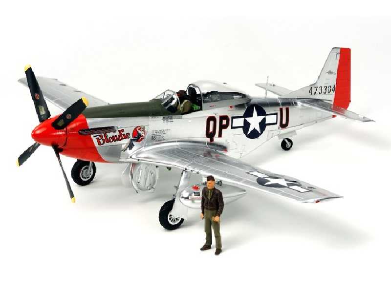 North American P-51D Mustang - Silver Color Plated - zdjęcie 1 North American P-51D Mustang - Silver Color Plated - zdjęcie 1