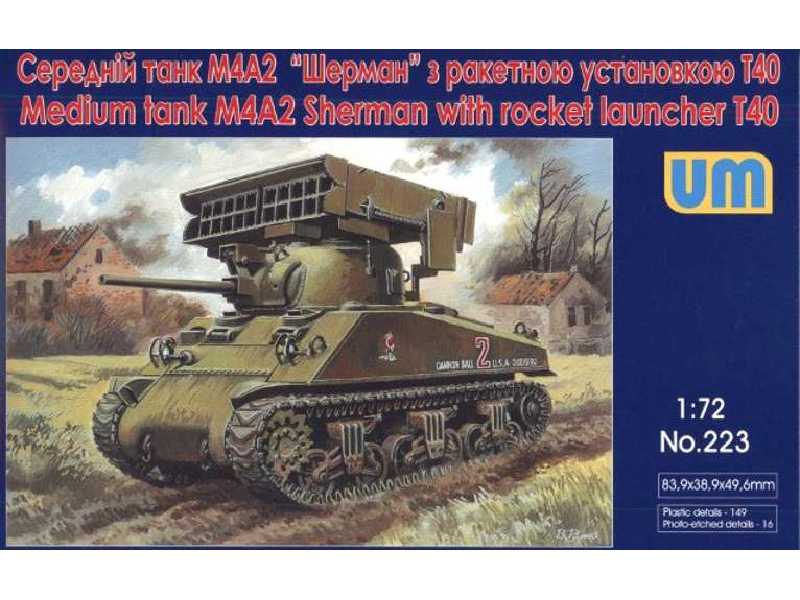 M4A2 Sherman czołg średni z wyrzutnią rakiet T40 - zdjęcie 1 M4A2 Sherman czołg średni z wyrzutnią rakiet T40 - zdjęcie 1