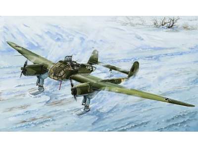 WWII German Focke-Wulf Fw-189A-1 with Sonderaktion Schneekufen - zdjęcie 1