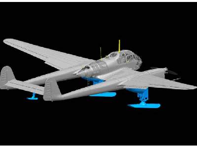 WWII German Focke-Wulf Fw-189A-1 with Sonderaktion Schneekufen - zdjęcie 4