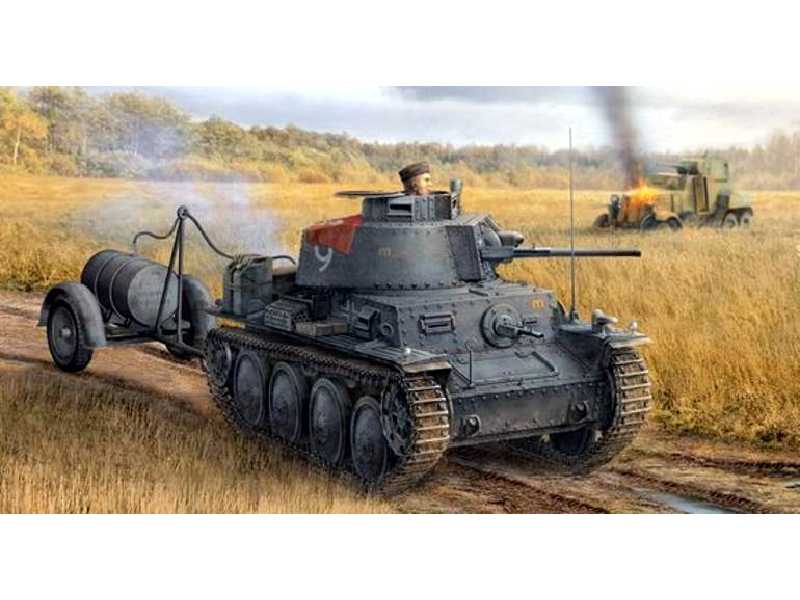 Pz.Kpfw.38(t) Ausf.S mit Fuel Drum Trailer - zdjęcie 1 Pz.Kpfw.38(t) Ausf.S mit Fuel Drum Trailer - zdjęcie 1