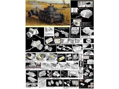 Pz.Kpfw.38(t) Ausf.S mit Fuel Drum Trailer - zdjęcie 2