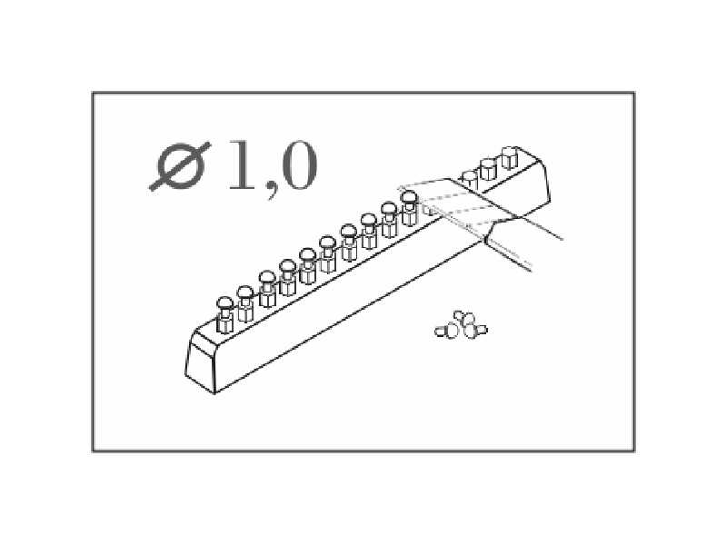 Button - head rivet calibre 1,2 mm (60 pcs) A - zdjęcie 1