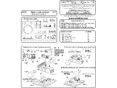 Tiger I Late version - drivers set - zdjęcie 2