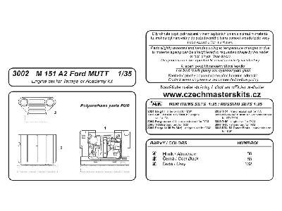 M-151 A2 Ford MUTT  Engine set - zdjęcie 2