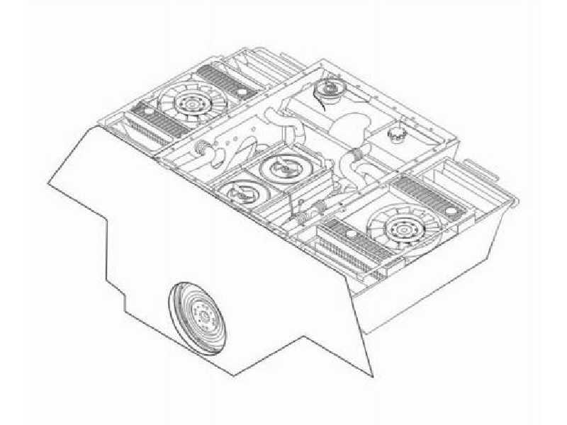 Pz.V Panther Engine set - zdjęcie 1