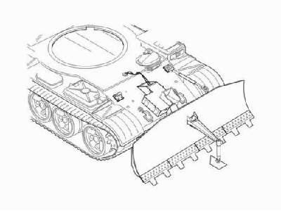 Razor blade for soviet tanks T-55A/T-62 (BTU-55) - zdjęcie 1