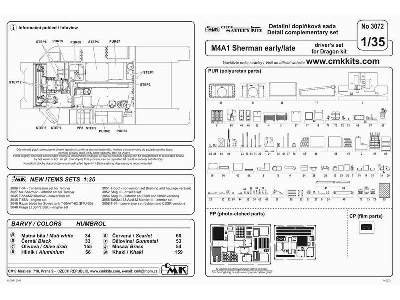 M4A1 Sherman early/late - driver's set - zdjęcie 2