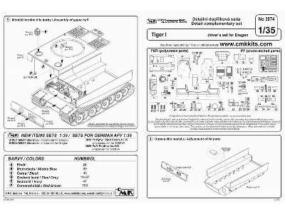 Tiger I - driver's set - zdjęcie 2