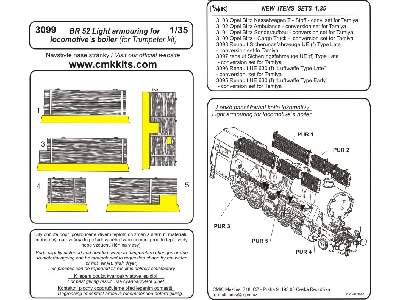 BR-52 - Light armouring for locomotive's boiler for Trumpeter - zdjęcie 2