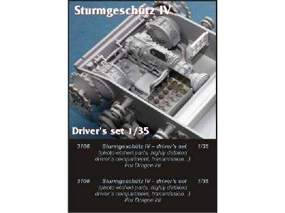 StuG IV - driver's set for Dragon kit - zdjęcie 1