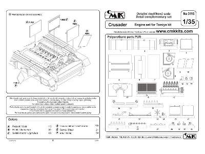 Crusader  Engine set for Italeri 1/35 - zdjęcie 2