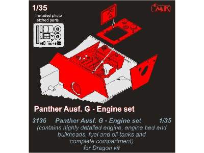 Panther Ausf. G  Engine set 1/35 for Dragon kit - zdjęcie 1