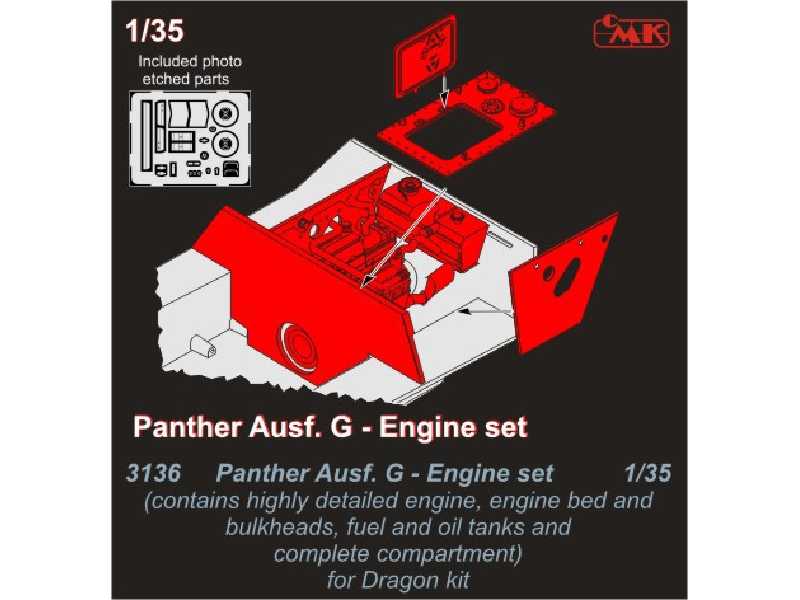 Panther Ausf. G Engine set 1/35 for Dragon kit - zdjęcie 1 Panther Ausf. G Engine set 1/35 for Dragon kit - zdjęcie 1