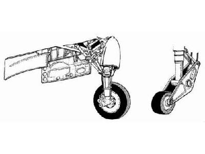 A-1H Skyraider Undercarriage Set - zdjęcie 1