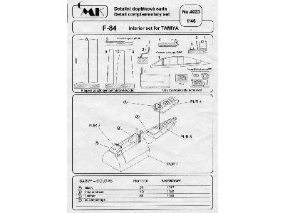 F-84 Thunderjet Interior Set - zdjęcie 3