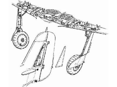 Fw 190 Undercarriage Set - zdjęcie 1